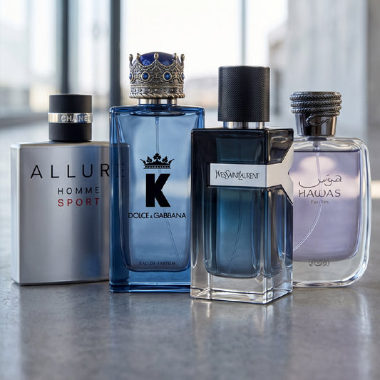 ALLURE, HAWAS FOR HIM, YSL, DG KING