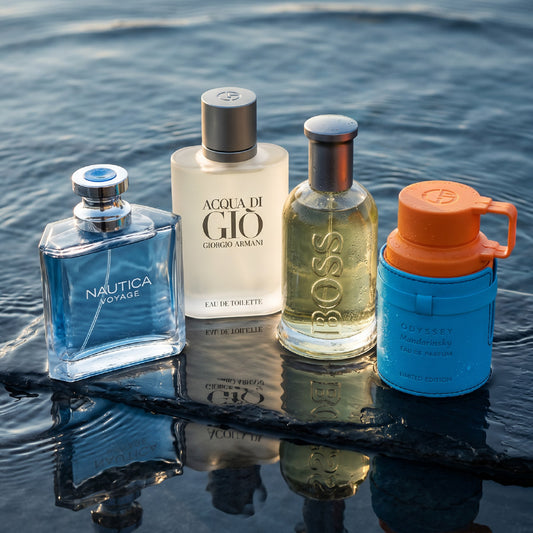 NAUTICA, AQUA DE GIO, HUGO BOSS, MANDARIN SKY