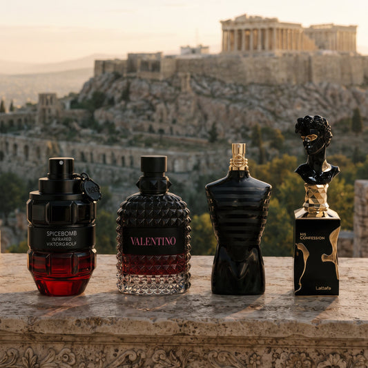 Valentino, SpiceBomb Infrared, JPG Le male parfum, His Confession
